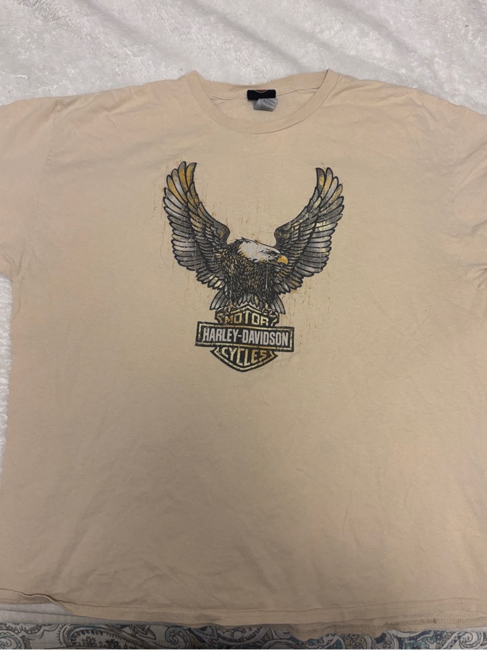 Harley-Davidson Las Vegas Nevada Eagle Graphic T-Shirt Men’s 2XL Beige